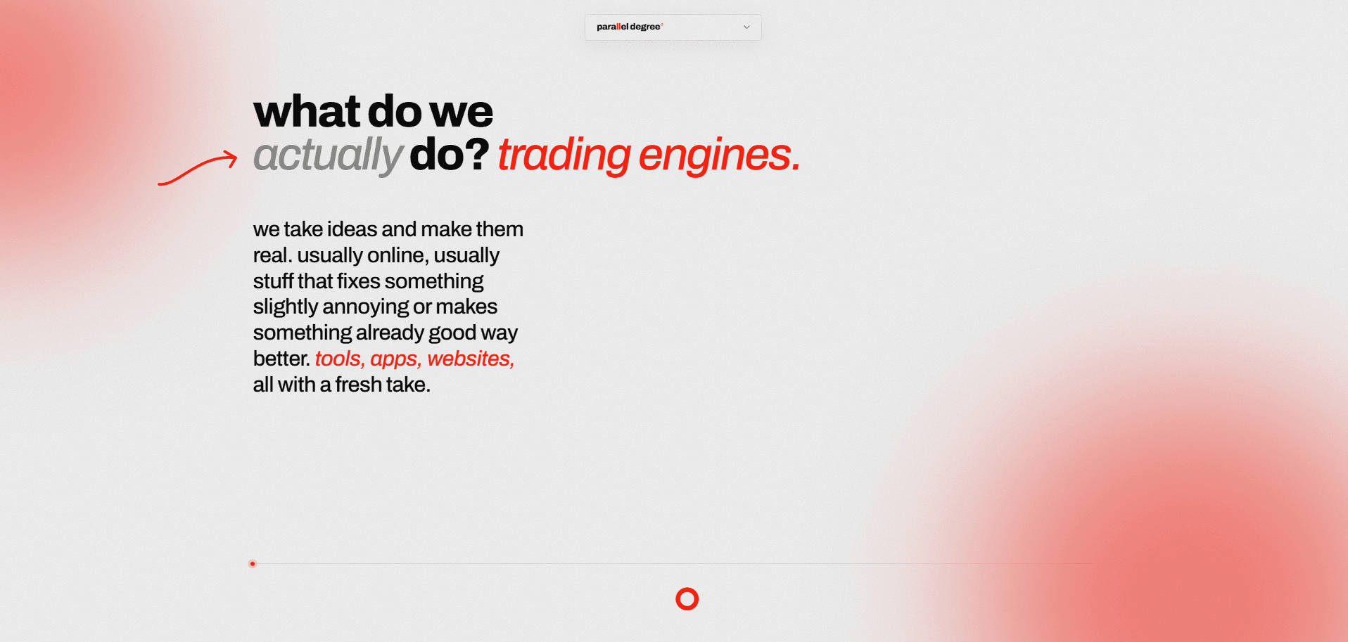 Parallel Degree° — Frontend