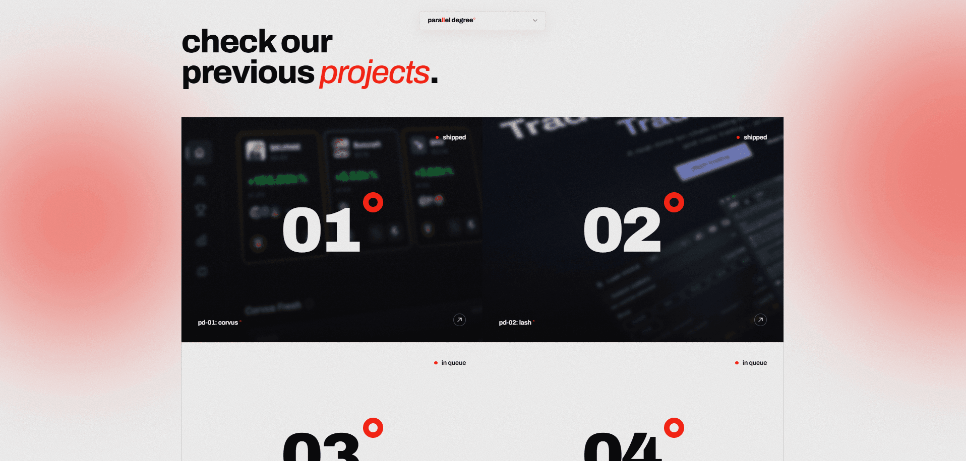 Parallel Degree° — Frontend