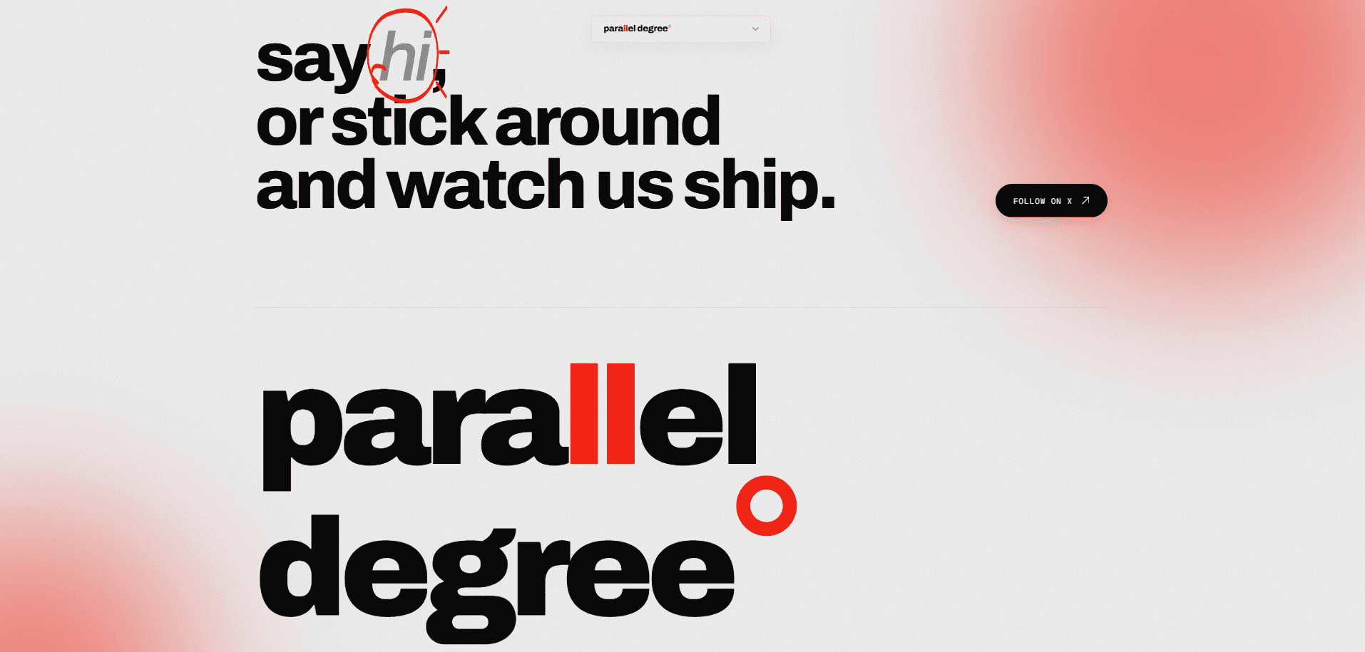 Parallel Degree° — Frontend